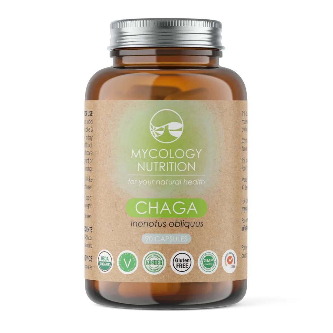 Chaga (Inonotus obliquus) 90's - Mycology Nutrition