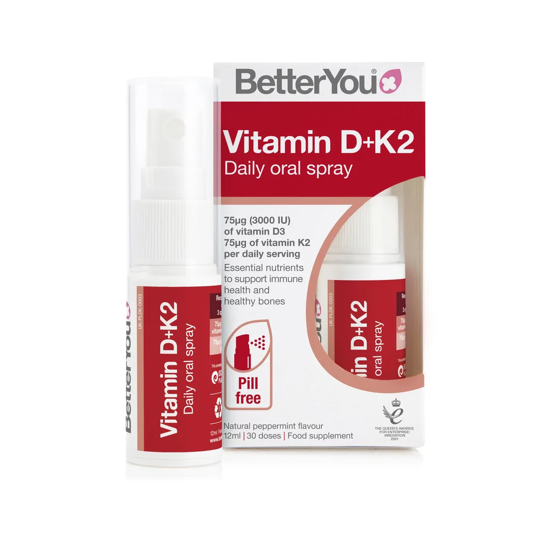 D3000 + K2 Daily Oral Spray 12ml - BetterYou