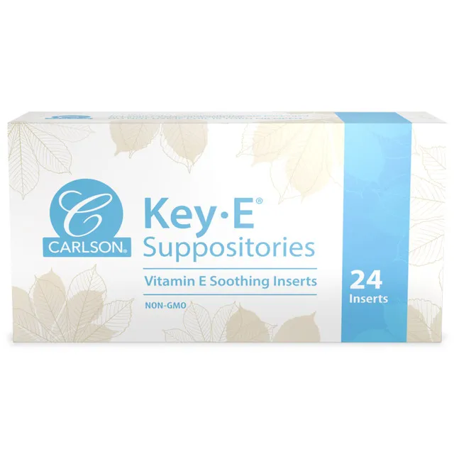 Key-E Vitamin E Suppositories, 24 inserts - Carlson Labs