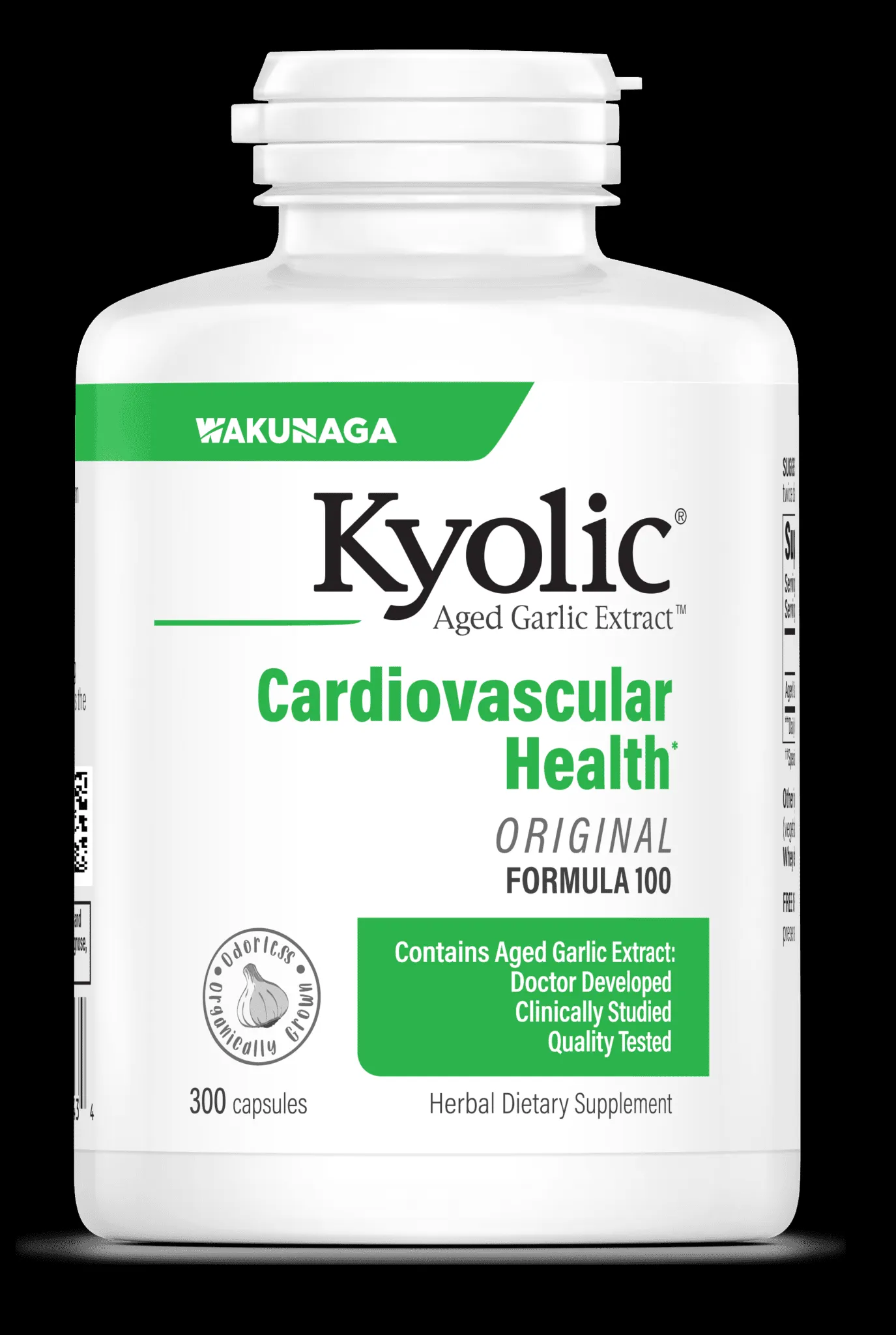Cardiovascular Health 300 capsules with aged garlic extract™ - WAKUNAGA