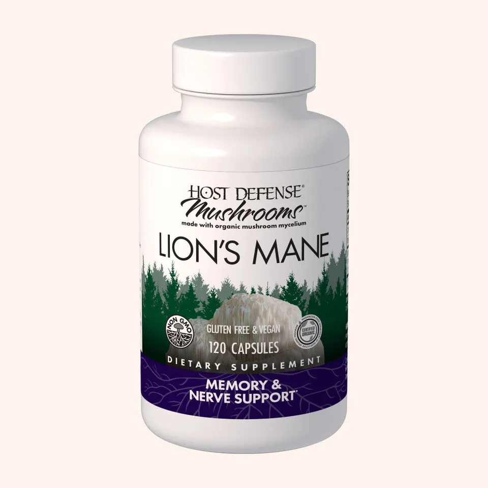Lion's Mane Capsules 120 vegcaps - Host Defense