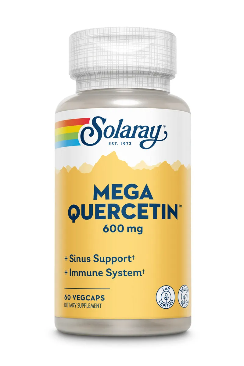Mega Quercetin, 600 mg, 60 Veggie Caps - Solaray