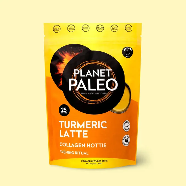 Turmeric Latte Collagen Hottie 260g - Planet Paleo