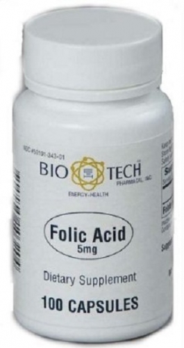 Bio-Tech Folic Acid 5 mg 100 caps | Nature's Fix