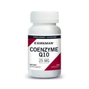 Coenzyme Q10 25 mg, 250 Capsules - Kirkman Labs (Hypoallergenic)