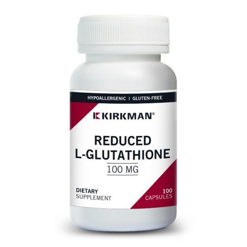 Reduced L-Glutathione (Hypoallergenic) 100mg, 100 Capsules - Kirkman Laboratories