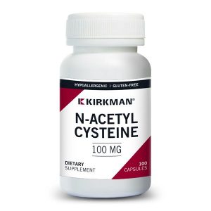 N-Acetyl Cysteine 100mg (Hypoallergenic), 100 Capsules - Kirkman Laboratories