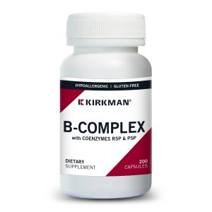 B-Complex with CoEnzymes R5P & P5P, 200 Capsules - Kirkman Labs (Hypoallergenic)