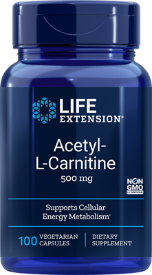 Acetyl-L-Carnitine 500 mg 100 veg caps - Life Extension