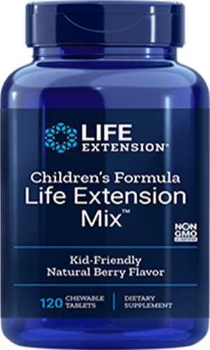 Children's Formula Life Extension Mix, Natural Berry Flavour, 120 Chewable Tablets - Life Extension