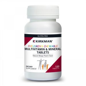 Children's Multivitamin & Mineral - 120 Chewable Tablets/Wafers - Kirkman Labs