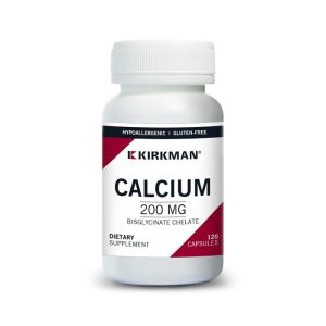Calcium Bisglycinate Chelate 200mg (Without Vitamin D-3) Hypoallergenic - Kirkman Labs