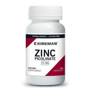 Zinc Picolinate 25mg, Hypoallergenic, 150 Capsules - Kirkman Laboratories