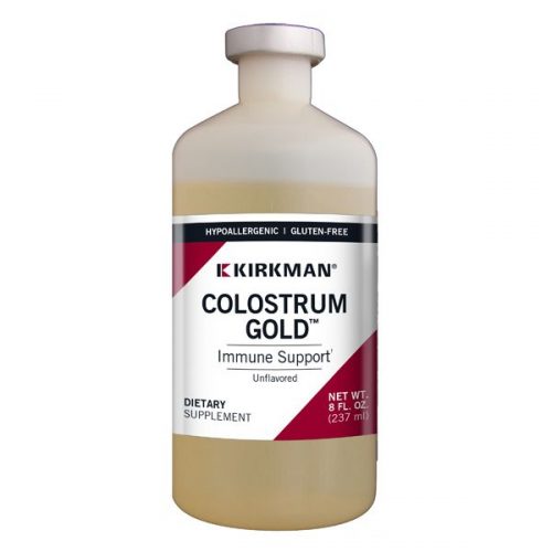 Colostrum Gold, Immune Support (Unflavored, Hypoallergenic) 8 fl oz (237ml) - Kirkman Labs