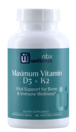Maximum Vitamin D3+K2 (60 capsules) - NBX Wellness *SOI*