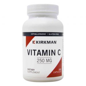 Vitamin C 250mg, Hypoallergenic, 250 Capsules - Kirkman Laboratories
