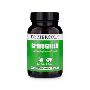 Dr. Mercola, SpiruGreen, Superfood for Pets, For Dogs & Cats 500 mg, 180 Tablets