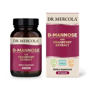 D-Mannose and Cranberry Extract, 60 Capsules - Dr Mercola