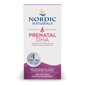 Prenatal DHA 180 softgels to support brain development in babies during pregnancy* - NORDIC NATURALS®