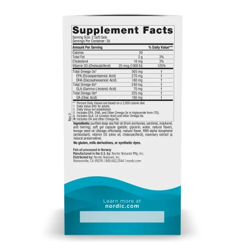 Complete Omega™- D3 60 softgels- NORDIC NATURALS®