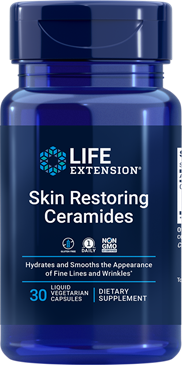 Skin Restoring Ceramides, 30 Liquid Vegetarian Capsules -  Life Extension