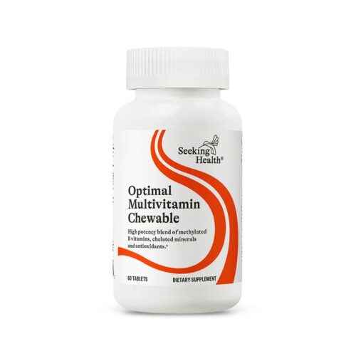 Side View of Optimal Multivitamin Chewable, 60 Tablets - Seeking Health.