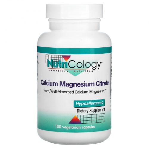 Calcium Magnesium Citrate, 100 Veggie Caps, Nutricology / Allergy Research Group