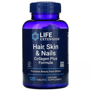 Hair, Skin & Nails, Collagen Plus Formula, 120 tablets - Life Extension