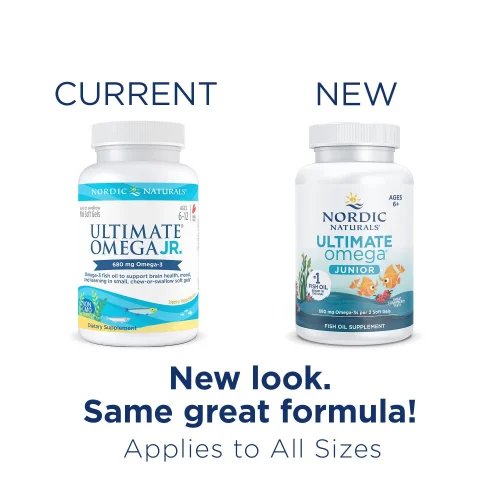 Ultimate Omega® Junior 90 softgels with EPA and DHA – NORDIS NATURALS®