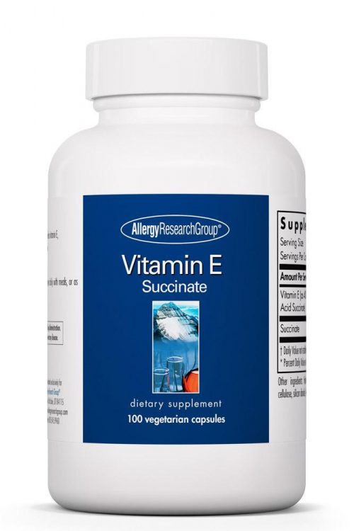 Vitamin E Succinate 100 Capsules - Nutricology / Allergy Research Group