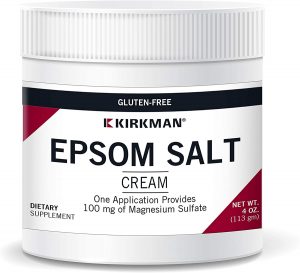 Epsom Salt Cream (Magnesium Sulfate) - (4oz) 113g - Kirkman Labs