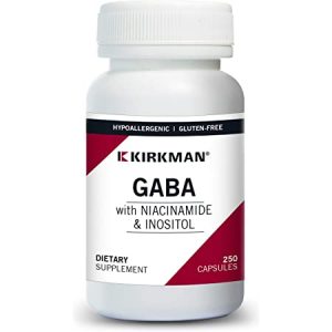 GABA with Niacinamide and Inositol, 250 Capsules - Kirkman Laboratories