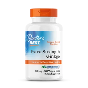 Extra Strength Ginkgo, 120 mg, 120 Veggie Caps - Doctor's Best