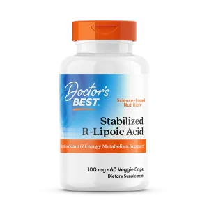 Stabilized R-Lipoic Acid with BioEnhanced Na-RALA 100mg, 60 Capsules - Doctor's Best