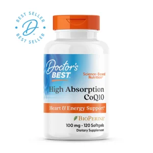 High Absorption CoQ10 with BioPerine 100mg, 120 Capsules - Doctor's Best