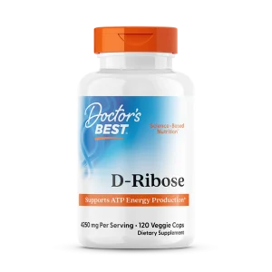 D-Ribose with BioEnergy Ribose 850mg, 120 Capsules - Doctor's Best