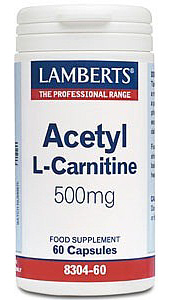 Acetyl L-Carnitine 500mg 60 Caps - Lamberts