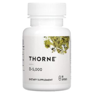 D-5000 (Vitamin D3) 60 Vegetarian Capsules - Thorne Research