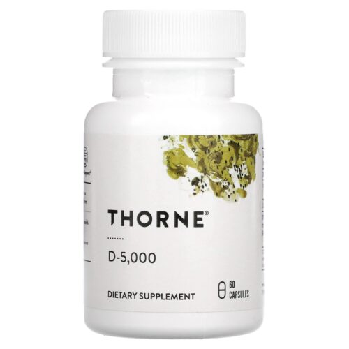 D-5000 (Vitamin D3) 60 Vegetarian Capsules - Thorne Research