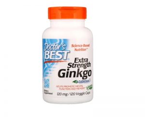 Extra Strength Ginkgo, 120 mg, 120 Veggie Caps - Doctor's Best