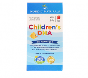 Children's DHA, (Strawberry) 360 Mini Soft Gels - Nordic Naturals