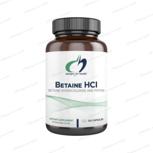 Betaine HCL with Pepsin - 120 caps - Designs for Health
