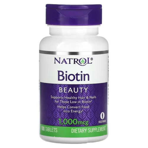 Biotin, 1000 mcg, 100 Tablets - Natrol - BBE 31/10/2024