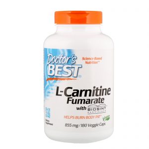 L-Carnitine Fumarate with Biosint Carnitines 855mg, 180 Capsules - Doctor's Best