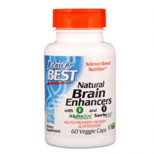 Natural Brain Enhancers with AlphaSize and SerinAid, 60 Capsules - Doctor's Best
