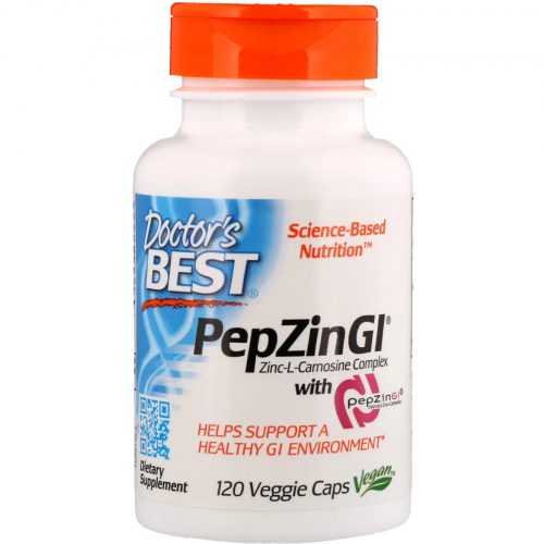 PepZin GI Zinc-L-Carnosine Complex, 120 Capsules - Doctor's Best