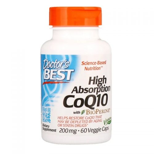 High Absorption CoQ10 with BioPerine 200mg, 60 Capsules - Doctor's Best