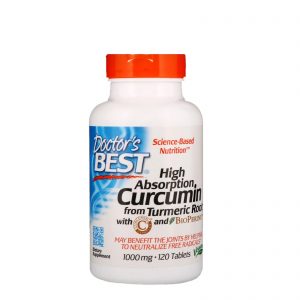 High Absorption Curcumin with C3 Complex & BioPerine 1000mg, 120 Tablets - Doctor's Best