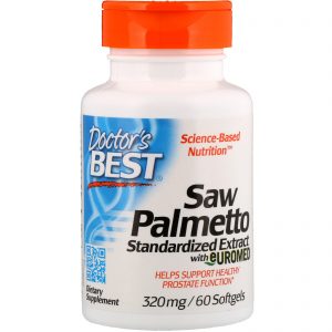 Saw Palmetto, Standardized Extract with Euromed 320mg, 60 Softgels - Doctor's Best