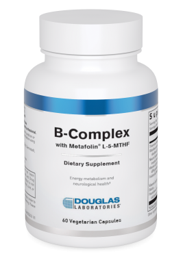 B-Complex w / Metafolin L-5 MTHF - 60 veg caps - Douglas Labs